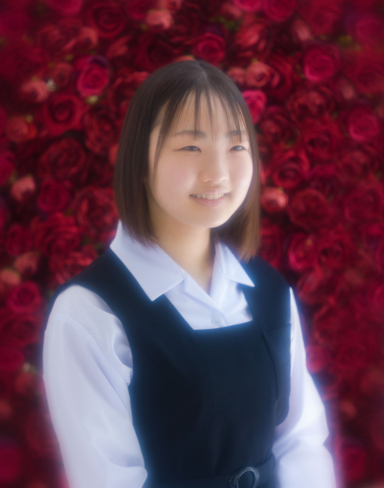 制服姿の入学記念写真